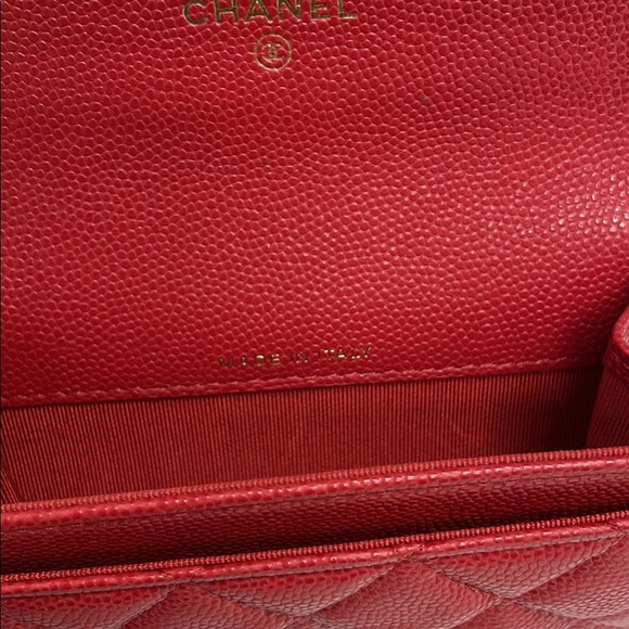 Chanel card case - red - mini wallet - Picture 5 of 9